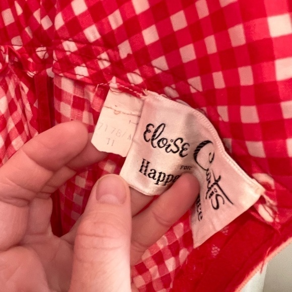 Vintage Eloise Curtis 60’s daisy, gingham and lace 2 piece maxi dress size small - Picture 13 of 16